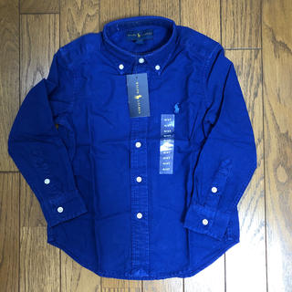 ポロラルフローレン(POLO RALPH LAUREN)の【新品】ポロラルフローレン　長袖シャツ【男の子US4T(100〜110㎝)】(ブラウス)