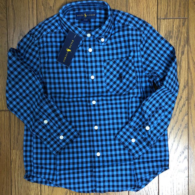 POLO RALPH LAUREN(ポロラルフローレン)の【新品】ポロラルフローレン　長袖シャツ【男の子US4T(100〜110㎝)】 キッズ/ベビー/マタニティのキッズ服男の子用(90cm~)(ブラウス)の商品写真