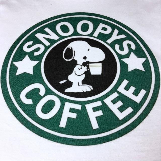 新品 未使用 Snoopy スヌーピー スタバ ロゴ パロディ Tシャツ の通販 By Delhi S Shop ラクマ