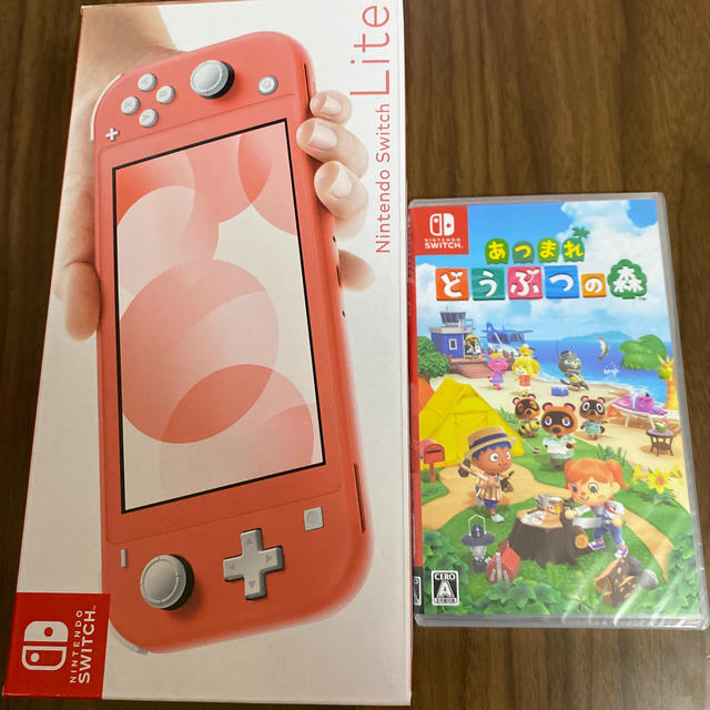 家庭用ゲームソフトスイッチライトコーラルピンク　どうぶつの森