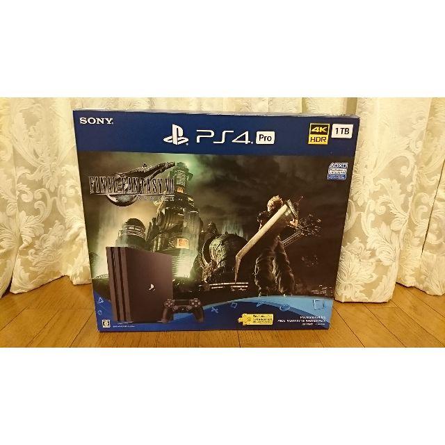 エンタメ/ホビー【ほぼ新品】PS4 PRO 1TB ＋　ff7リメイク　セット