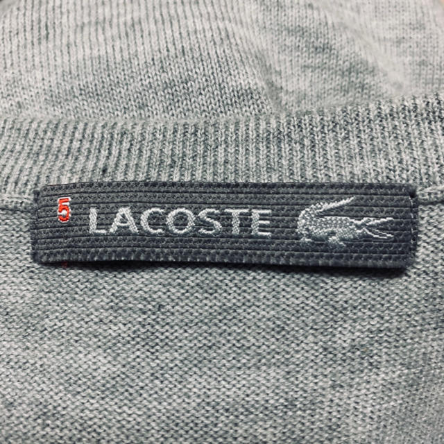 LACOSTE(ラコステ)のLACOSTE Vネックニット ライトグレー XL メンズのトップス(ニット/セーター)の商品写真