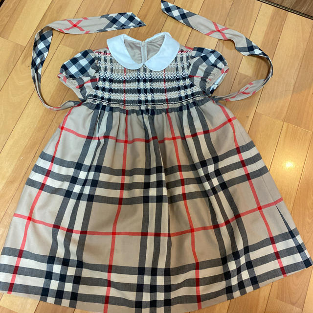 BURBERRY(バーバリー)のバーバリー チェックワンピース キッズ/ベビー/マタニティのキッズ服女の子用(90cm~)(ワンピース)の商品写真