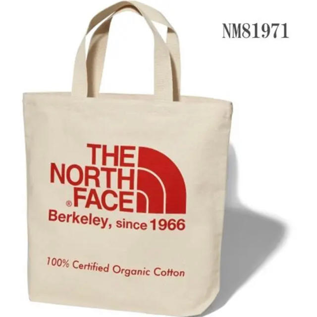 THE NORTH FACE(ザノースフェイス)のノースフェイス トートバッグ オーガニックコットン  NM81971 Nレッド レディースのバッグ(トートバッグ)の商品写真