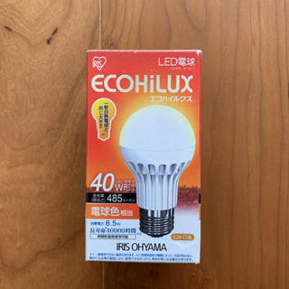 アイリスオーヤマ(アイリスオーヤマ)のアイリスオーヤマ　エコハイルクス　LED電球　40w相当　電球色　(蛍光灯/電球)