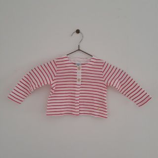 プチバトー(PETIT BATEAU)のプチバトー　カーディガン　12m(カーディガン/ボレロ)