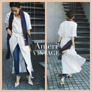 アメリヴィンテージ(Ameri VINTAGE)のAMERI とろみ SHIRT DRESS(ロングワンピース/マキシワンピース)