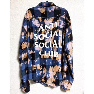 アンチ(ANTI)の【正規品/送料無料】ASSC チェック柄ブリーチ長袖シャツ(Tシャツ/カットソー(七分/長袖))