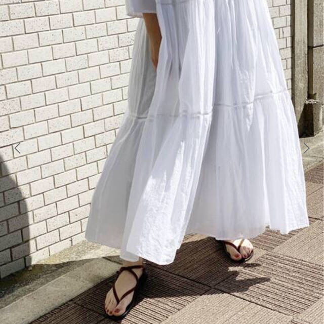 【NE QUITTEZ PAS/ヌキテパ】SP TIERED ドレス　ホワイト