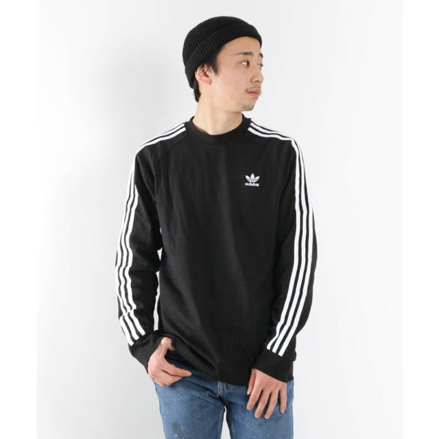 adidas(アディダス)のアディダス オリジナルス ウェア トップス 3ストライプ 長袖Tシャツ Lサイズ メンズのトップス(Tシャツ/カットソー(七分/長袖))の商品写真