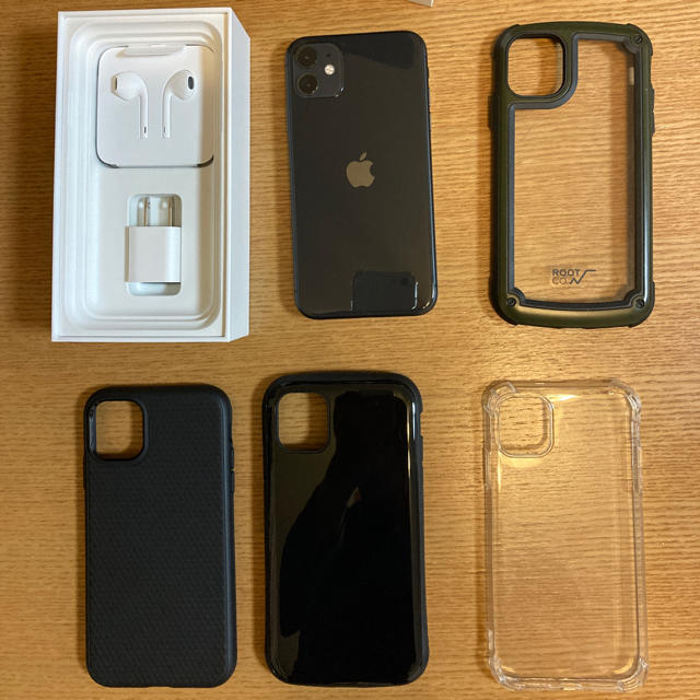 Apple(アップル)のiPhone11 Black 128GB SIMフリー スマホ/家電/カメラのスマートフォン/携帯電話(スマートフォン本体)の商品写真