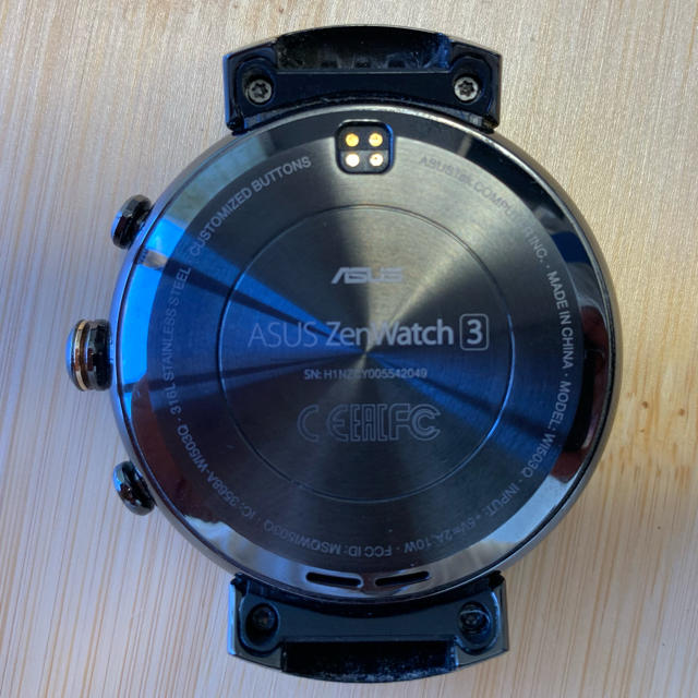 ASUS(エイスース)のZenWatch 3 ASUS ガンメタル スマートウォッチ メンズの時計(腕時計(デジタル))の商品写真