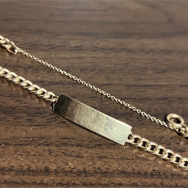 VINTAGE TIFFANYティファニー 14K ゴールド ID ブレスレット