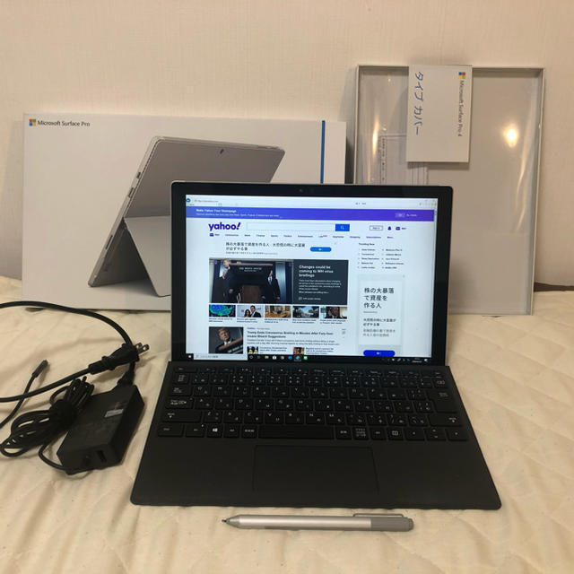 Microsoft(マイクロソフト)のMicrosoft surface pro 4 タイプカバー ペン付 中古 i5 スマホ/家電/カメラのPC/タブレット(タブレット)の商品写真