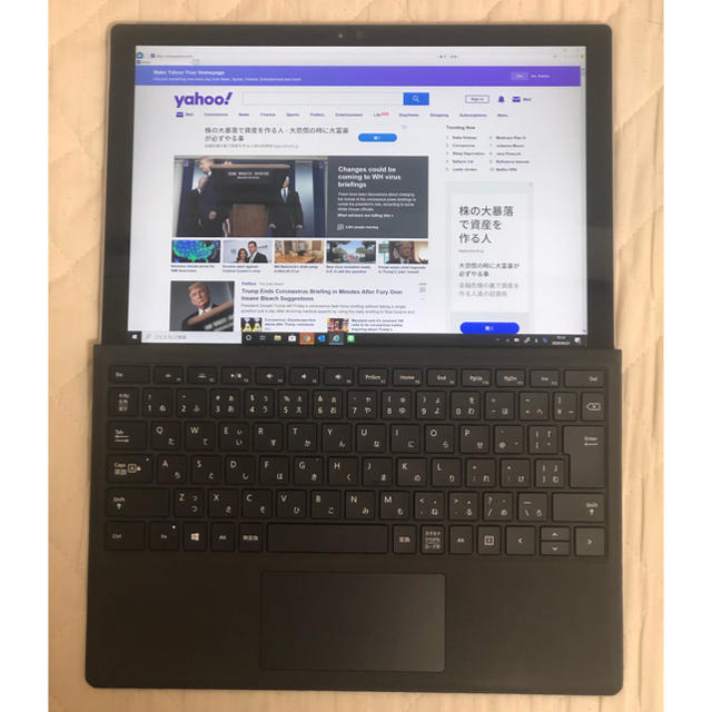 Microsoft(マイクロソフト)のMicrosoft surface pro 4 タイプカバー ペン付 中古 i5 スマホ/家電/カメラのPC/タブレット(タブレット)の商品写真