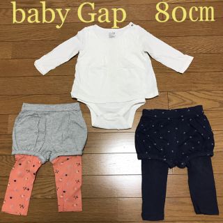 ベビーギャップ(babyGAP)のbaby Gap Tシャツ風ロンパース・レギンスパンツ(ロンパース)