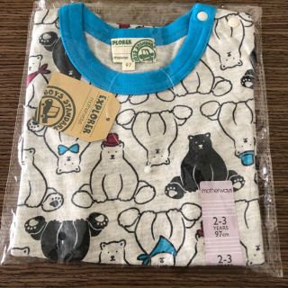 マザウェイズ(motherways)のマザウェイズ motherways 半袖 Tシャツ クマ 97 グレー 95相当(Tシャツ/カットソー)