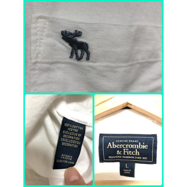 Abercrombie&Fitch(アバクロンビーアンドフィッチ)のアバクロンビー&フィッチ　メンズ　シャツ　Lサイズ メンズのトップス(シャツ)の商品写真