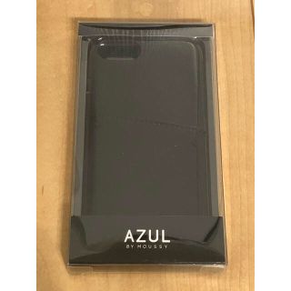 アズールバイマウジー(AZUL by moussy)のAZUL アズール iPhoneケース iPhoneカバー ブラック エナメル(iPhoneケース)