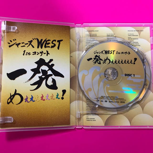 ジャニーズWEST(ジャニーズウエスト)のジャニーズWEST　1stコンサート一発めぇぇぇぇぇぇぇ！DVD エンタメ/ホビーのDVD/ブルーレイ(ミュージック)の商品写真