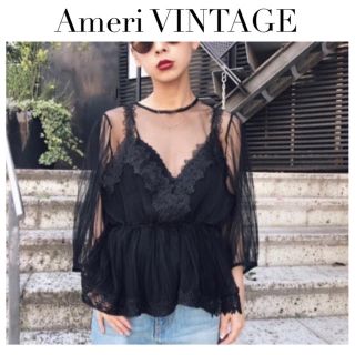 アメリヴィンテージ(Ameri VINTAGE)のAmeri VINTAGE チュールブラウス(シャツ/ブラウス(長袖/七分))