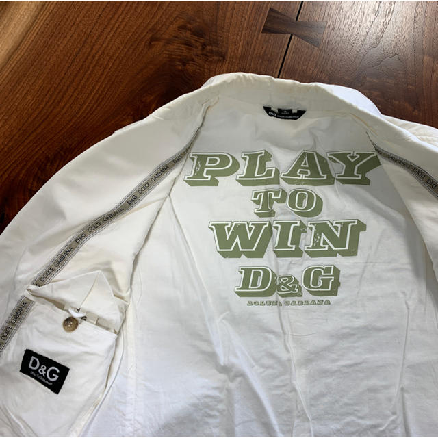 D&G(ディーアンドジー)のD&G ホワイトストレッチジャケット 48  検ＬEOＮ メンズのジャケット/アウター(テーラードジャケット)の商品写真