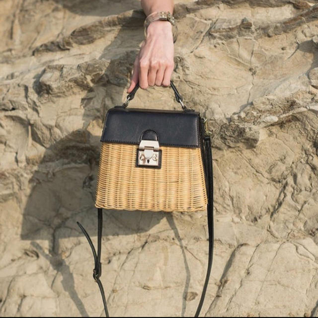 Ameri MEDI TRAPEZE RATTAN COMBI BAG