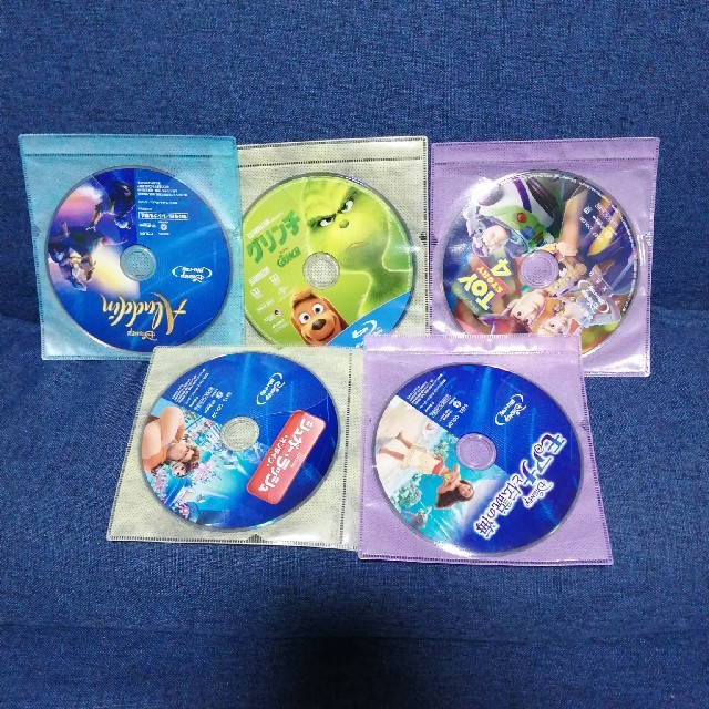 ディズニー　Blu-ray　5点セット　国内正規品　未再生　タイトル変更可能