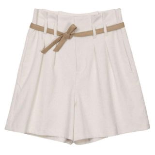 アメリヴィンテージ(Ameri VINTAGE)のAmeri LITTLE LINEN OVER HALF PANTS(ハーフパンツ)