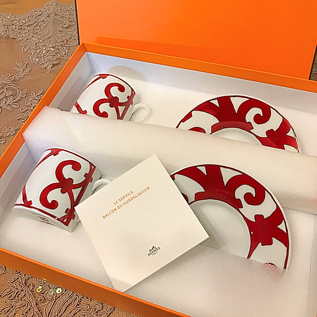 HERMES ガダルキヴィール　コーヒーカップ＆ソーサーペア