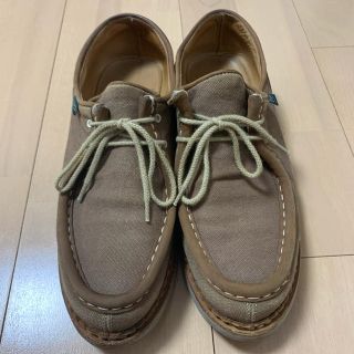 パラブーツ　Paraboot ミカエル　キャンバス✖️レザーコンビ