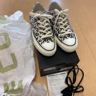 美品 CONVERSE ALLSTAR 100 OX 24.5cm レオパード