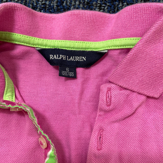 Ralph Lauren(ラルフローレン)のラルフローレン　ポロシャツ　120サイズ　キッズ キッズ/ベビー/マタニティのキッズ服女の子用(90cm~)(Tシャツ/カットソー)の商品写真