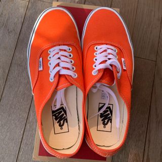 ヴァンズ(VANS)のVANS ヴァンズ　スニーカー　オレンジ　24.5(スニーカー)