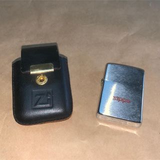 ジッポー(ZIPPO)のZIPPO ジッポ 革ケース付き 中古 煙草タバコ 灰皿 (タバコグッズ)