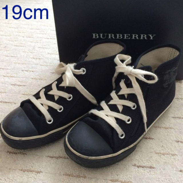 BURBERRY(バーバリー)のBURBERRY キッズ用ハイカットスニーカー キッズ/ベビー/マタニティのキッズ靴/シューズ(15cm~)(スニーカー)の商品写真