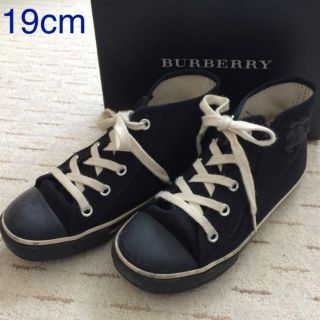 バーバリー(BURBERRY)のBURBERRY キッズ用ハイカットスニーカー(スニーカー)