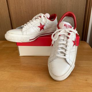 コンバース(CONVERSE)のばた8266様専用　CONVERSE ONE STAR J WHT/RED(スニーカー)