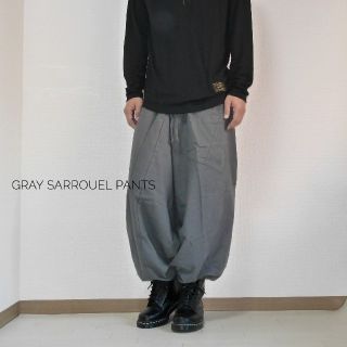 2点セット　コットン gray サルエルパンツ バルーンパンツ(サルエルパンツ)