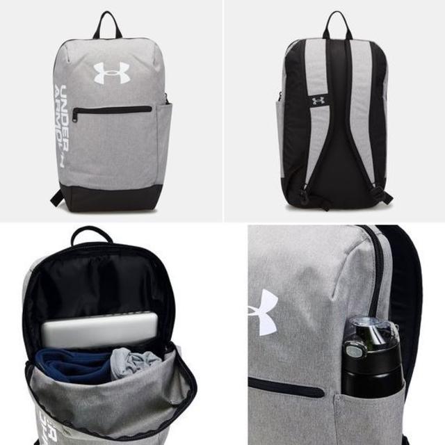 UNDER ARMOUR(アンダーアーマー)の★送料無料★UK直輸入★アンダーアーマー★パターソン バックパック★灰x白黒★ メンズのバッグ(バッグパック/リュック)の商品写真