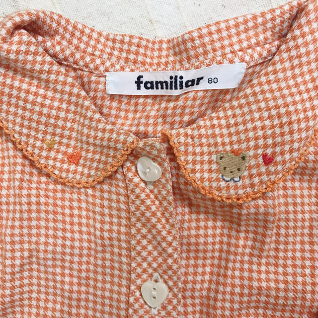 familiar(ファミリア)のファミリア  チェックシャツ　80 キッズ/ベビー/マタニティのベビー服(~85cm)(シャツ/カットソー)の商品写真