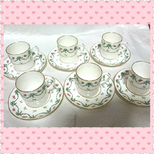 アンティーク COALPORT デミタス（キャビネット）カップ\u0026ソーサー1客！