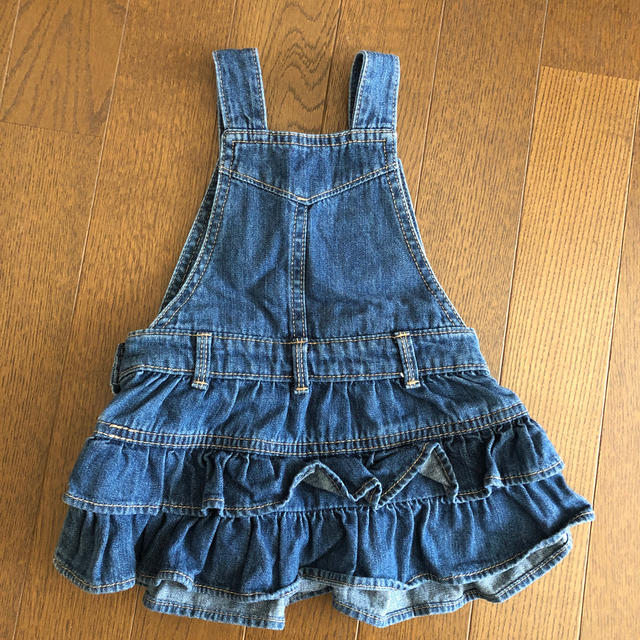 babyGAP(ベビーギャップ)のbaby GAP デニムワンピース　70cm キッズ/ベビー/マタニティのベビー服(~85cm)(ワンピース)の商品写真