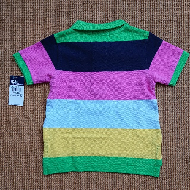 Ralph Lauren(ラルフローレン)のアメリカで購入 新品 ラルフローレン ポロシャツ 24m 90 ボーダー キッズ/ベビー/マタニティのキッズ服男の子用(90cm~)(Tシャツ/カットソー)の商品写真