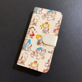 ★iPhone★折りたたみ携帯ケース★スヌーピー   (iPhoneケース)