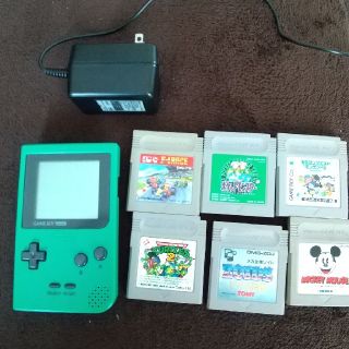ゲームボーイポケット。カセット付(携帯用ゲーム機本体)