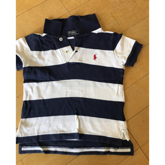 POLO RALPH LAUREN(ポロラルフローレン)のポロラルフローレン　ポロシャツ　ボーダー　80 キッズ/ベビー/マタニティのベビー服(~85cm)(Ｔシャツ)の商品写真