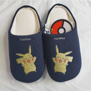 ポケモン(ポケモン)の新品 未使用  GU ポケモン  ラウンジシューズ ピカチュウ (スリッパ/ルームシューズ)