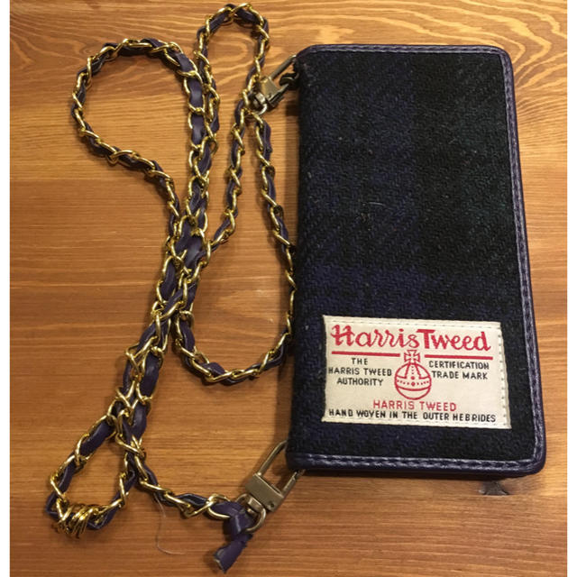 p8 lite手帳型 ケース Harris Tweed 手帳ケーススマホ/家電/カメラ