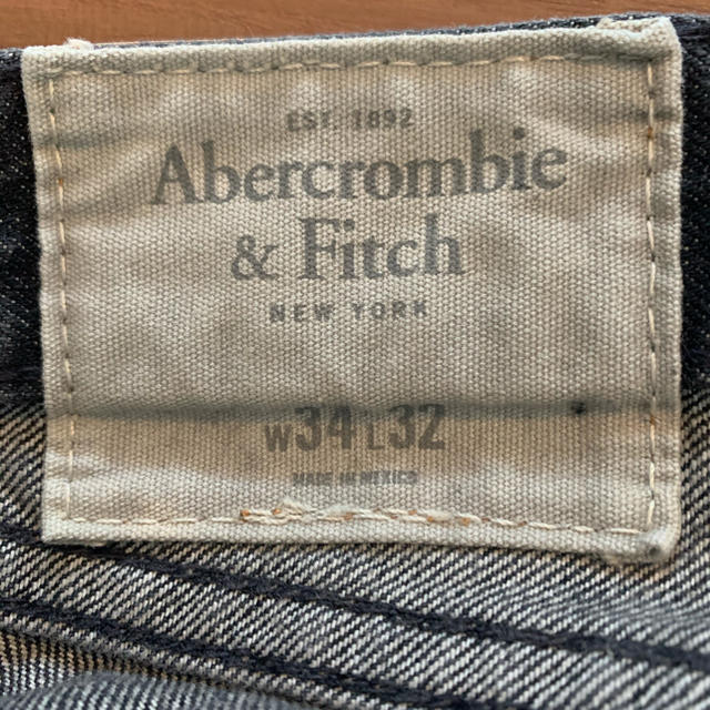 Abercrombie&Fitch(アバクロンビーアンドフィッチ)のAbarcrombie & Fitch  ジーンズ（ブラック）メンズ メンズのパンツ(デニム/ジーンズ)の商品写真